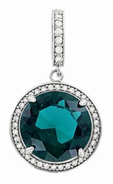 Серебряная подвеска 925 пробы. Вставка: Фианиты 