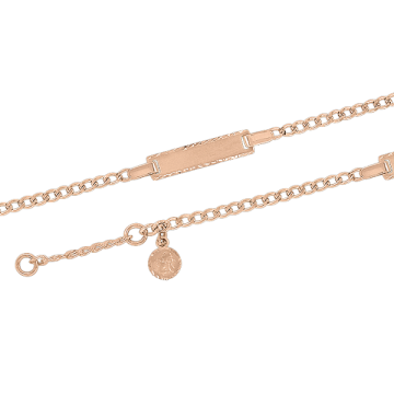 Infant bracelet in red gold of 585 assay value 