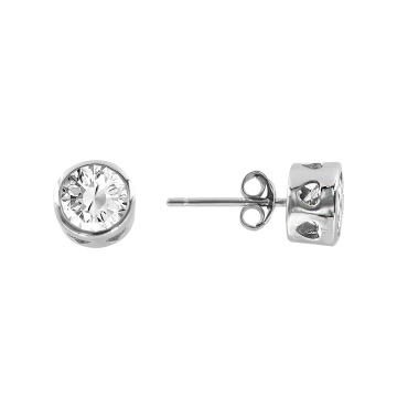 Серебряные серьги 925 пробы, вставка фианиты 