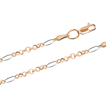 Chain in red gold of 585 assay value 