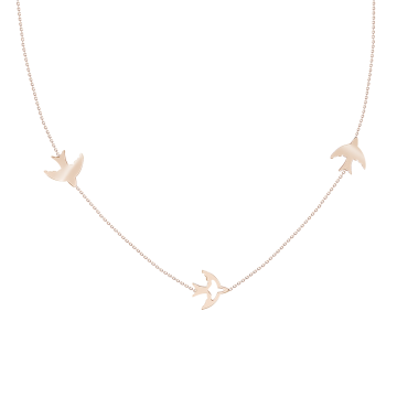 Chain with pendant in red gold of 585 assay value 