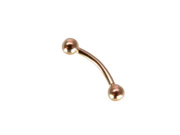 Eyebrow Piercing in 585 Red Gold 