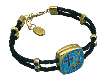 Gold-plated silver bracelet of God 