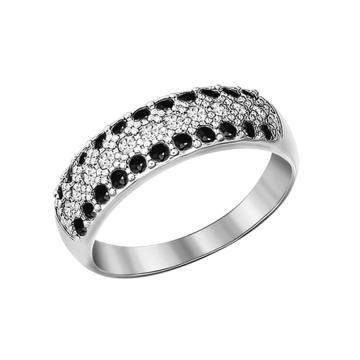 Silver ring with zirconia 