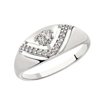 Damen-ring aus 925er Silber mit Zirkonia 