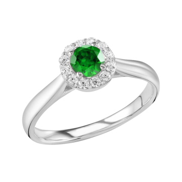Silver ring with zirconia 