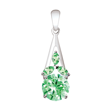 Anhänger 925er Sterling Silber mit Zirkonia 