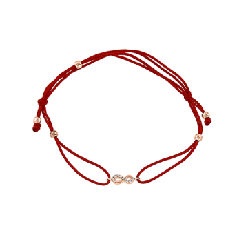 Armband aus Rotgold 585° mit Zirkonia 