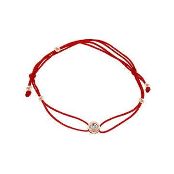 Armband aus Rotgold 585° mit Zirkonia 