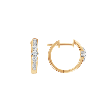 Ohrringe aus Gelbgold 585° mit Brillanten 