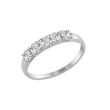 Weißgold 585° Damenring mit Zirkonia 
