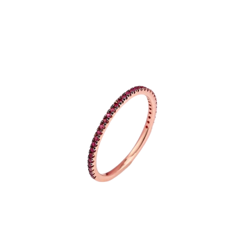 Gianni Lazzaro. Ring mit Rubin Rotgold 585 