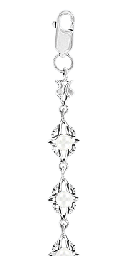 Armband aus 925er Sterling Silber mit echte Perlen 
