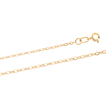 Chain from yellow gold of 585 assay value 60 cm