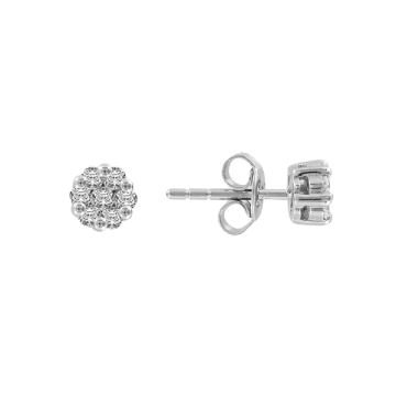 Silver earrings with zirconia 