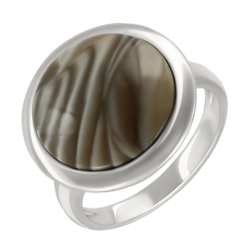 Lady´s silver ring with labradorite 