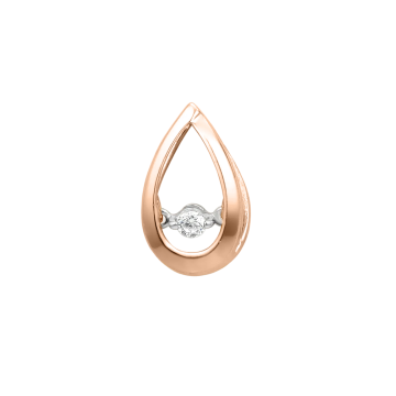 Anhänger aus Rotgold 585 mit Zirkonia 