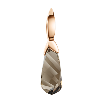 Pendant in red gold of 585 assay value with quartz 