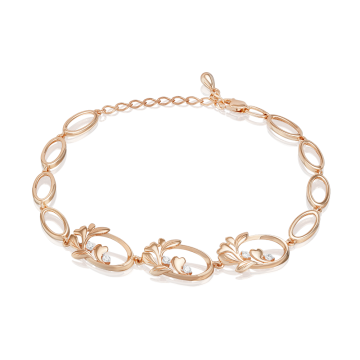 Bracelet in red gold of 585 assay value 