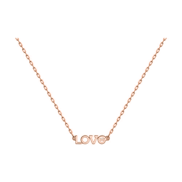 Chain with pendant in red gold of 585 assay value 