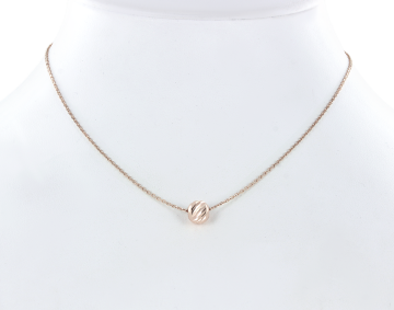 Chain with pendant in red gold of 585 assay value 
