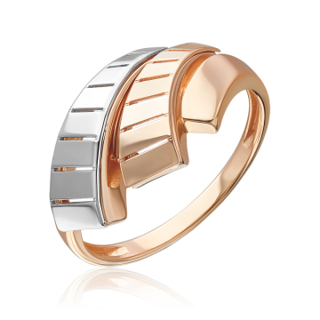 Lady´s ring in red gold of 585 assay value 