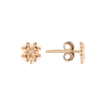 Infant earrings in red gold of 585 assay value 