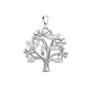 Серебряная подвеска 925 пробы. Вставка: Циркон 