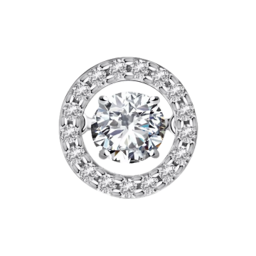 Серебряная подвеска 925 пробы. Вставка: Фианиты 