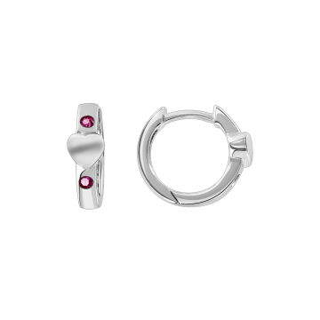 Silver earrings with zirconia 