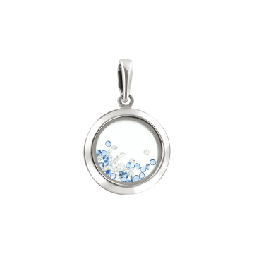 Серебряная подвеска 925 пробы. Вставка: Фианиты 