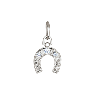 Silver pendant with cubic zirconia 