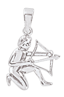 Silver zodiac sign "Sagittarius" 