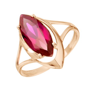 Damenring aus Rotgold 585° mit Rubin HTS. 