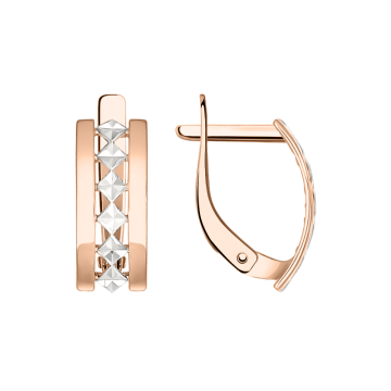 Ohrringe aus Rot/ Weißgold 585° 