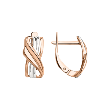 Ohrringe aus Rot/ Weißgold 585° 