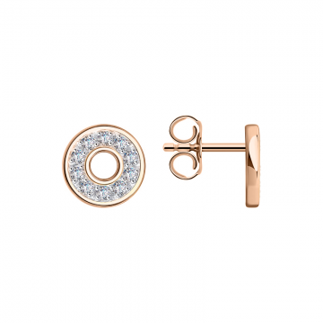 Ohrstecker aus Rotgold 585° mit Zirkonia 