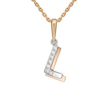 Anhänger aus Rotgold 585 mit Zirkonia 