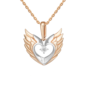 Anhänger aus Rotgold 585 mit Zirkonia 