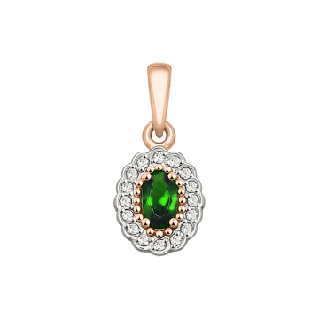 Anhänger aus Rotgold 585 mit Zirkonia 