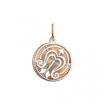 Anhänger Sternzeichen Schütze aus Rot/ Weißgold 585° 