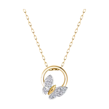 Collier aus Gelbgold 585°/ Zirkonia 