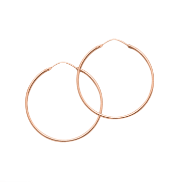 Earrings in red gold of 585 assay value 