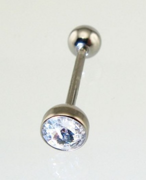Piercing aus chirurgischem Stahl für die Zunge 