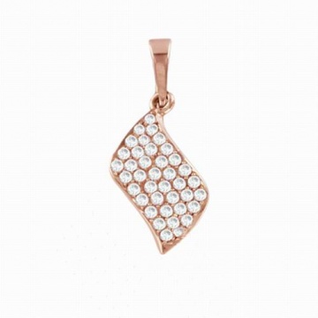 Anhänger aus Rotgold 585 mit Zirkonia 