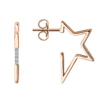 Ohrstecker aus Rotgold 585° mit Brillanten 