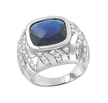 Женское серебряное кольцо 925 пробы. Вставка: Фианиты 