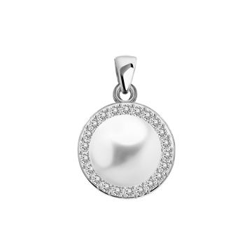 Sterling Silber Anhänger 925er mit Perlen, Zirkonia 
