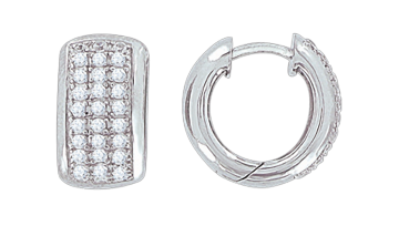 Серебряные серьги 925 пробы, вставка фианиты 