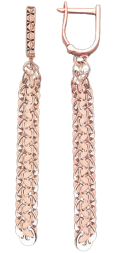 Ohrringe aus Rotgold 585° 